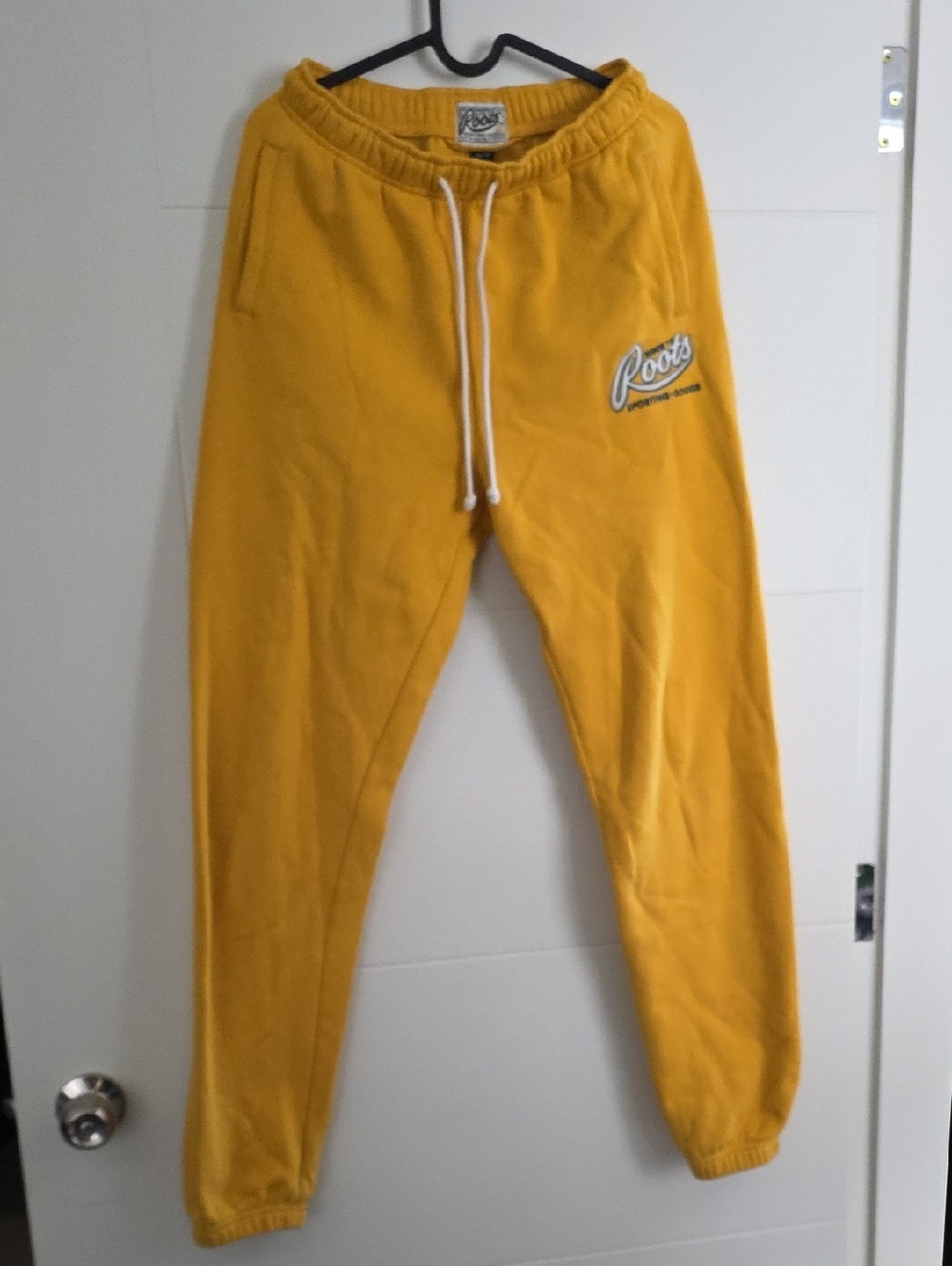 Roots Women's Mustard Yellow Sweatpants, Size XS